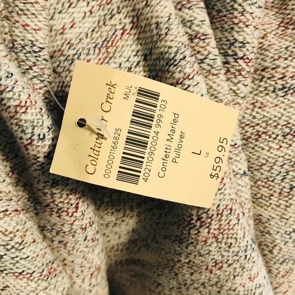 Coldwater Creek Tops Coldwater Creek Confetti Marled Pullover